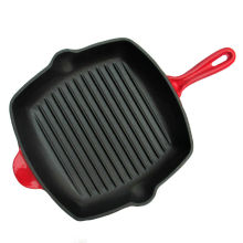 Chef&#39;s Classic Emailled Cast Iron 11-Inch Square Grillpfanne